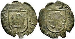 Philip II (1556-1598). Cuartillo. Cuenca. (Cal-79). Ae. 2,60 g. Almost VF. Est...20,00. 

Spanish Description: Felipe II (1556-1598). Cuartillo. Cue...