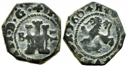Philip III (1598-1621). 2 maravedis. 1604. Burgos. (Cal-129). (Jarabo-Sanahuja-D38). Ae. 1,51 g. Choice VF. Est...20,00. 

Spanish Description: Feli...