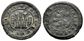 Philip III (1598-1621). 4 maravedis. 1618. Segovia. (Cal-268). (Jarabo-Sanahuja-D257). Ae. 3,25 g. Scarce. VF/Choice F. Est...30,00. 

Spanish Descr...