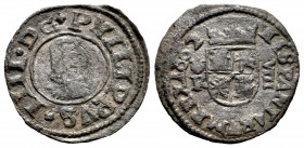 Philip IV (1621-1665). 8 maravedis. 1662. Coruña. R. (Cal-316). (Jarabo-Sanahuja-M145). Ae. 1,44 g. Almost VF. Est...20,00. 

Spanish Description: F...