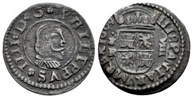 Philip IV (1621-1665). 8 maravedis. 1664. Coruña. R. (Cal-320). (Jarabo-Sanahuja-M166). Ae. 2,17 g. VF. Est...30,00. 

Spanish Description: Felipe I...