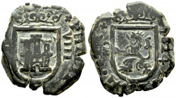 Philip IV (1621-1665). 8 maravedis. 1624. Madrid. (Cal-348). Ae. 5,22 g. Mintmark MD. Almost VF/VF. Est...25,00. 

Spanish Description: Felipe IV (1...
