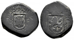 Charles II (1665-1700). 2 maravedis. 1685. Valladolid. (Cal-No cita). Ae. 6,50 g. Rare. Almost VF. Est...25,00. 

Spanish Description: Carlos II (16...