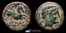 Bolskan Bronze Semis 4.28 g. 19 mm. Bolskan siglo II a.C. Good very fine (MBC+)