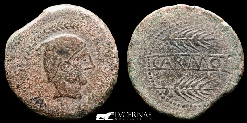 Ancient Spain - Carmo (actual Carmona, Sevilla). 
Bronze As (25.70 g., 38 mm.). ...