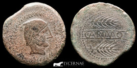 Carmo Bronze As 25.70 g., 38 mm. Carmona - Sevilla 200-150 B.C. GVF
