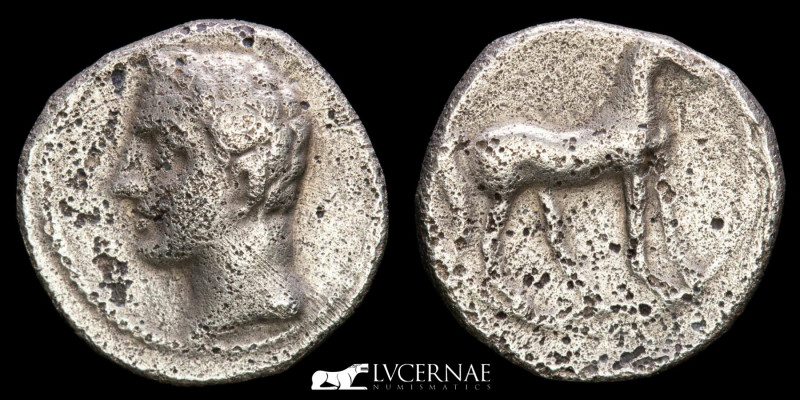Ancient Hispania - Carthago denomination, Carthago-Nova, silver 1/4 Shekel. Anib...