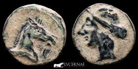 Cartagonova Bronze Calco 7.69 g., 21 mm. Cartagonova 220/15 BC. Very fine