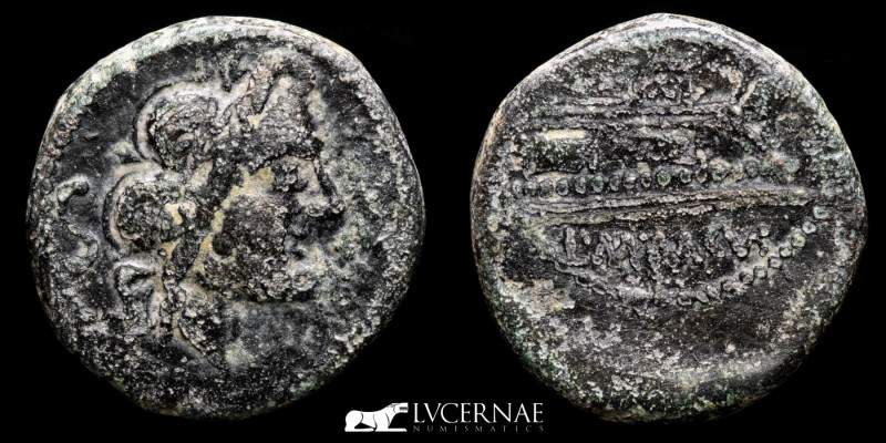 Ancient Hispania - CARTEIA (San Roque, Cadiz). Bronze semis (5,34 g., 19 mm.). 8...