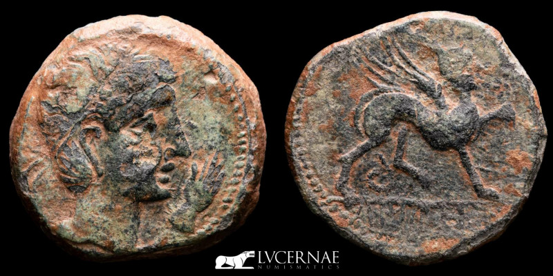 Ancient Hispania - Castulo (Linares, Jaén), bronze as (12,66 g. 25 mm) minted ar...