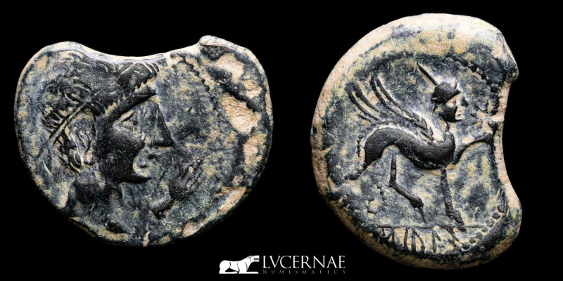 Ancient Hispania - Castulo (Linares, Jaén), bronze as (13,08 g. 28 mm) minted ar...