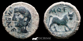 Castulo  Bronze Semis 8.18 g., 23 mm. Linares, Jaén 180 - 150 B.C.  Good very fine (MBC+)