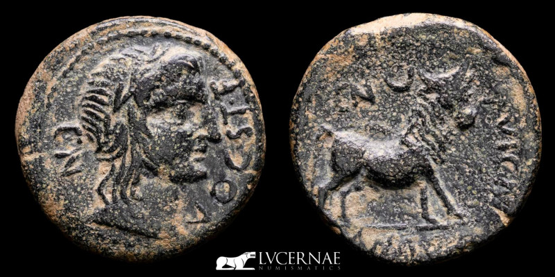 Ancient Hispania - Castulo (Linares, Jaén), bronze semis (9,63 g, 23 mm.), minte...
