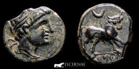 Castulo Bronze Semis 4,72 g. 20 mm Castulo 150-100 B.C. EF