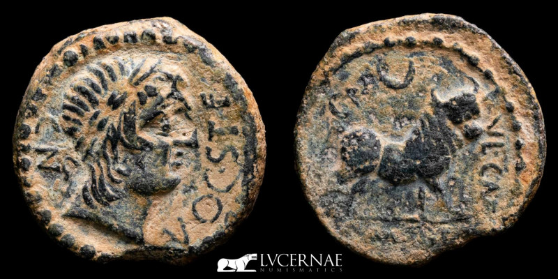Ancient Hispania - Castulo (Linares, Jaén), bronze semis (10,05 g, 22 mm.), mint...