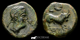 Castulo (Hispania) Bronze Semis 3,89 g, 18 mm. Linares Jaén 180-150 B.C. nEF
