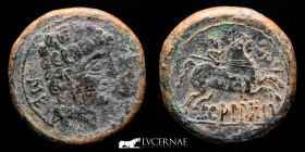 Ecualacos Bronze As 12.48 g., 27 mm. Ancient Hispain 150-100 B.C. GVF