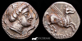 Emporiton Silver Drachm 4.73 g. Ancient Hispania 250-220 BC Near extremely fine