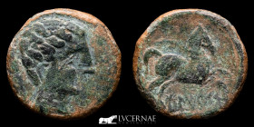 Iltircescen Bronze As 5.70 g. 21 mm. Solsona (Lleida) 200-180 B.C. Good very fine (MBC)