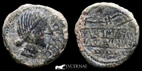 Obulco Æ Bronze As 19.22 g., 30 mm. Porcuna, Jaen. II century BC Good very fine (MBC+)