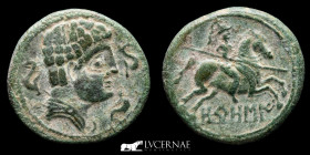 Orosis bronze As 9.23 g. 25 mm Middle area of the Ebro 120-20 BC Good very fine (MBC+)
