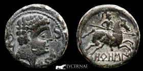 Orosis bronze As 11.49 g. 24 mm. Middle area of the Ebro 120-20 BC Good very fine (MBC+)