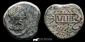 Vlia Bronze As 26.31 g., 31 mm. Ulia 50 BC Good very fine