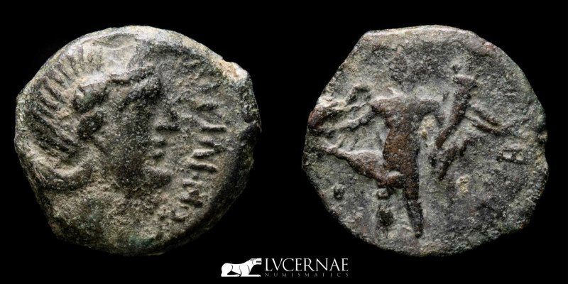 Roman Republic, Hispania. Corduba, bronze semis, minted between Julius Caesar an...