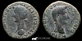 Tiberius bronze Dupondius 23.36 g. 33 mm. Colonia Romula 14-37 A.D. Very Fine