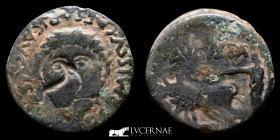 Augustus Bronze As 10.44 g. 25 mm. Emerita Merida 27 B.C-14 A.D. Good very Fine