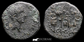 Augustus Bronze As 10,10 g, 26 mm Acci (Guadix,Granada) 27 B.C.-14 A.D. VF