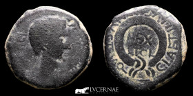 Augustus Bronze Semis 5,63 g, 19 mm Carthago Nova 29 B.C.-14 A.D. VF