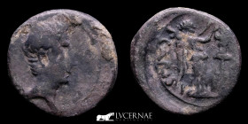 Augustus Silver Quinarius 1.59 g., 14 mm. Emerita 25/23 BC Very Fine