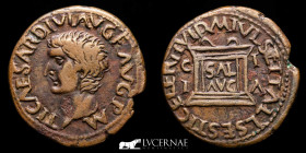 Tiberius Bronze Semis 6.59 g. 23 mm. Ilici (Elche, Alicante.) 14-37 AD Good very fine (MBC+)