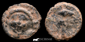 Gades Lead Monetiform lead 8.30 g. 28 mm. Ancient Hispania Cadiz 200-100 BC. Very Fine