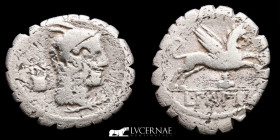 L. Papius Silver Denarius 3,58 g. 19 mm. Rome 79 B.C.  Very fine