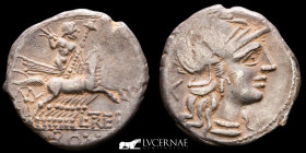 L. Trebanius Silver Denarius 3.71 g. 19 mm. Rome 135 Good very fine (MBC+)