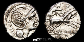 Lucius Flaminius Chilo Silver Denarius 3,94 g, 19 mm Rome 109-108 B.C. GVF