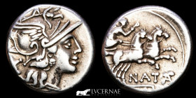 Pinarius Natta Silver Denarius 3.86 g. 17 mm. Rome 149 B.C. Good very fine (MBC)