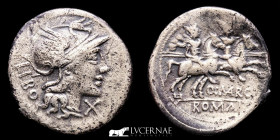 Q. Marcius Libo silver Denarius 3,59 g. 21 mm. Rome 148 B.C. Good very fine (MBC)