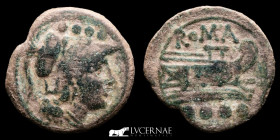 Anonymous Æ Bronze Triens 5.57 g., 21 mm. Rome 211 BC Good very fine (MBC)