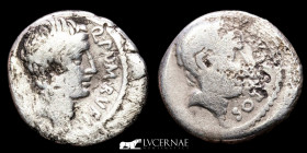 Q Pompeius Rufus Silver Denarius 3,23 grs. 18 mm. Rome 54 B.C. Good very fine (MBC+)