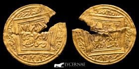 Abd al-Mu`min Gold 1/2 Dinar 2.28 g. 21 mm. Al-Andalus 524-558 H / 1130-1163 AD Good very fine (MBC)