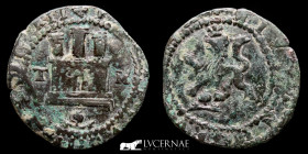 Reyes Catolicos Æ Bronze 2 Maravedís 4.36 g. 26 mm. Toledo 1474-1504 Good very fine (MBC)