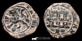 Reyes Catolicos Æ Bronze 2 Maravedís 4.44 g. 24 mm. Coruña 1474-1504 Good very fine (MBC)