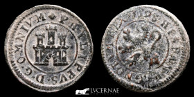 Felipe II Copper 2 Maravedis 3.43 g. 20 mm. Segovia 1598 Good very fine (MBC)