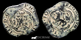 Felipe III Copper IIII Maravedís 6.12 g. 29 mm. Cuenca 1598-1621 Good very Fine