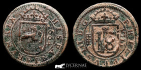 Felipe III (1598-1621) Cooper VIII (8) Maravedís 5.72 g. 27 mm. Segovia 1604 Good very fine