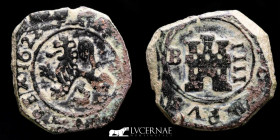 Felipe IV (1621-1665)  Copper 4 Maravedis 3.51 g., 19 mm. Burgos 1622 Good very fine (MBC+)