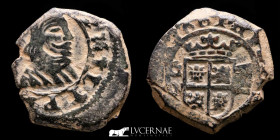 Philip IV Copper IIII (4) Maravedis 3.09 g., 17 mm. Granada 1661 N Good very fine (MBC+)